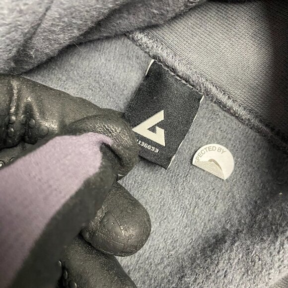 American Giant Jacket Sweatshirt Men's XL Gray Moto Full Zip Sweater Made in USA - Picture 11 of 15